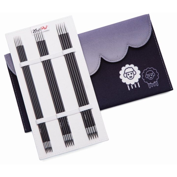 SET Igle za pletenje KnitPro KARBONZ DOUBLE POINTED 20 cm (2,00 mm - 5,00 mm)