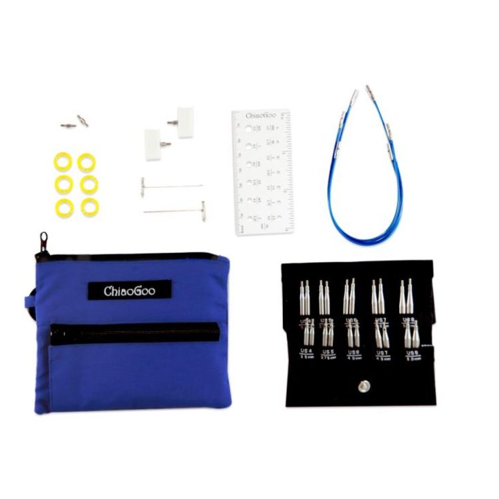 SET Igle za pletenje ChiaoGoo TWIST SHORT Combo (5+8 cm) US 4-8 (3,50-5,00 mm)