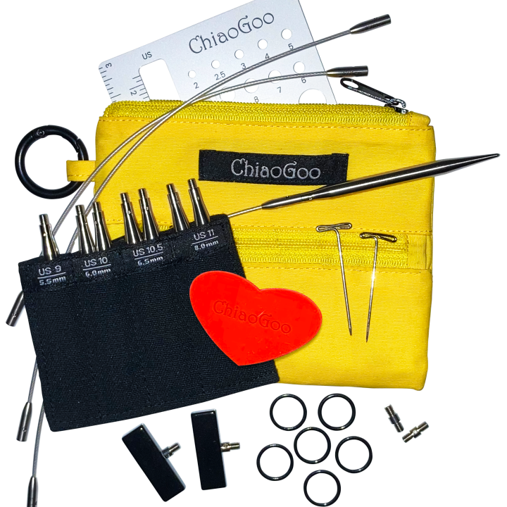 SET Igle za pletenje ChiaoGoo TWIST Shorties Set (8 cm) US 9-11 (5,5 - 8 cm)