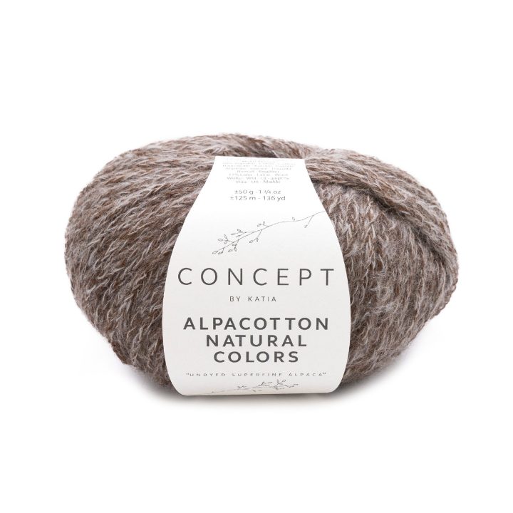 ALPACACOTTON NATURAL COLORS by C O N C E P T by Katia ALPACA YARN