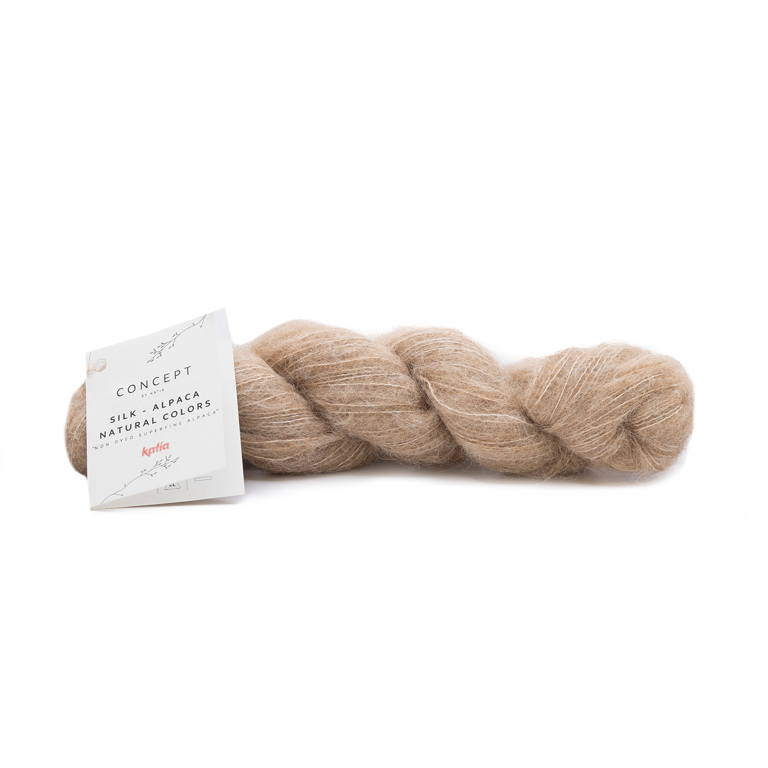 SILK-ALPACA NATURAL COLORS BY C O N C E P T by Katia CARDED YARN - Image 6