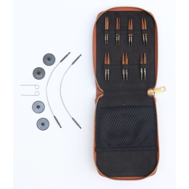 KnitPro Ginger Wood Mini Interchangeable Needle (3,0 - 6,0 mm) 5 cm